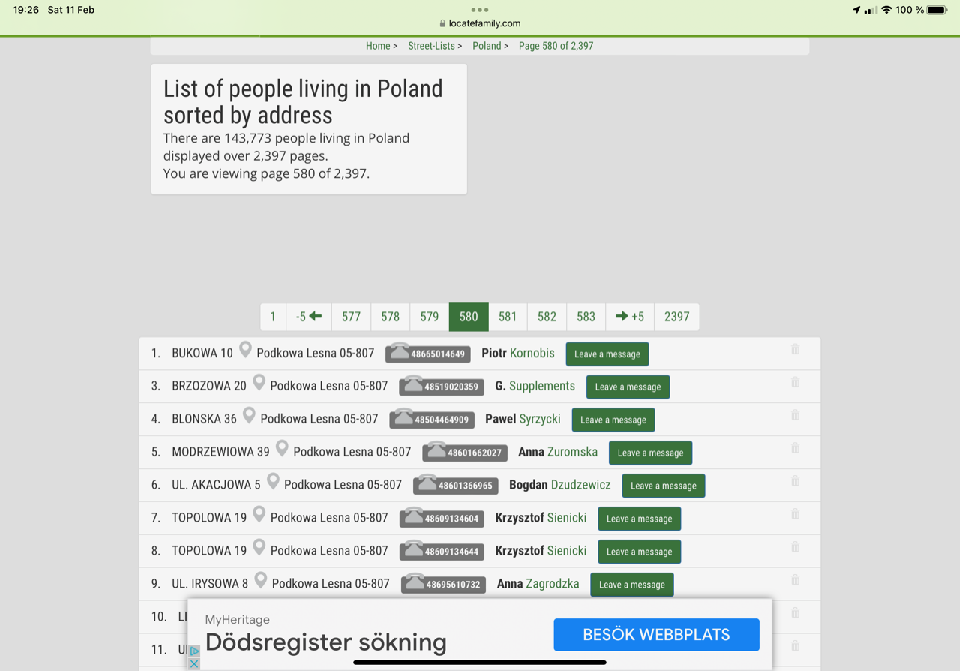address